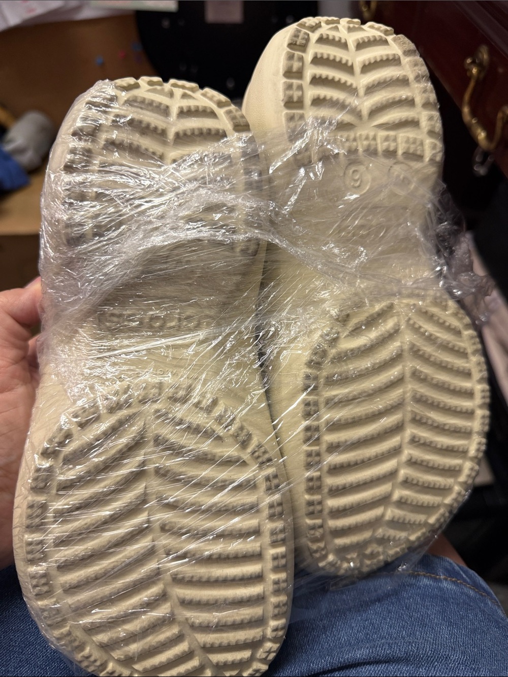 CROCS Classic Clog in Cream - Picture 2 of 3